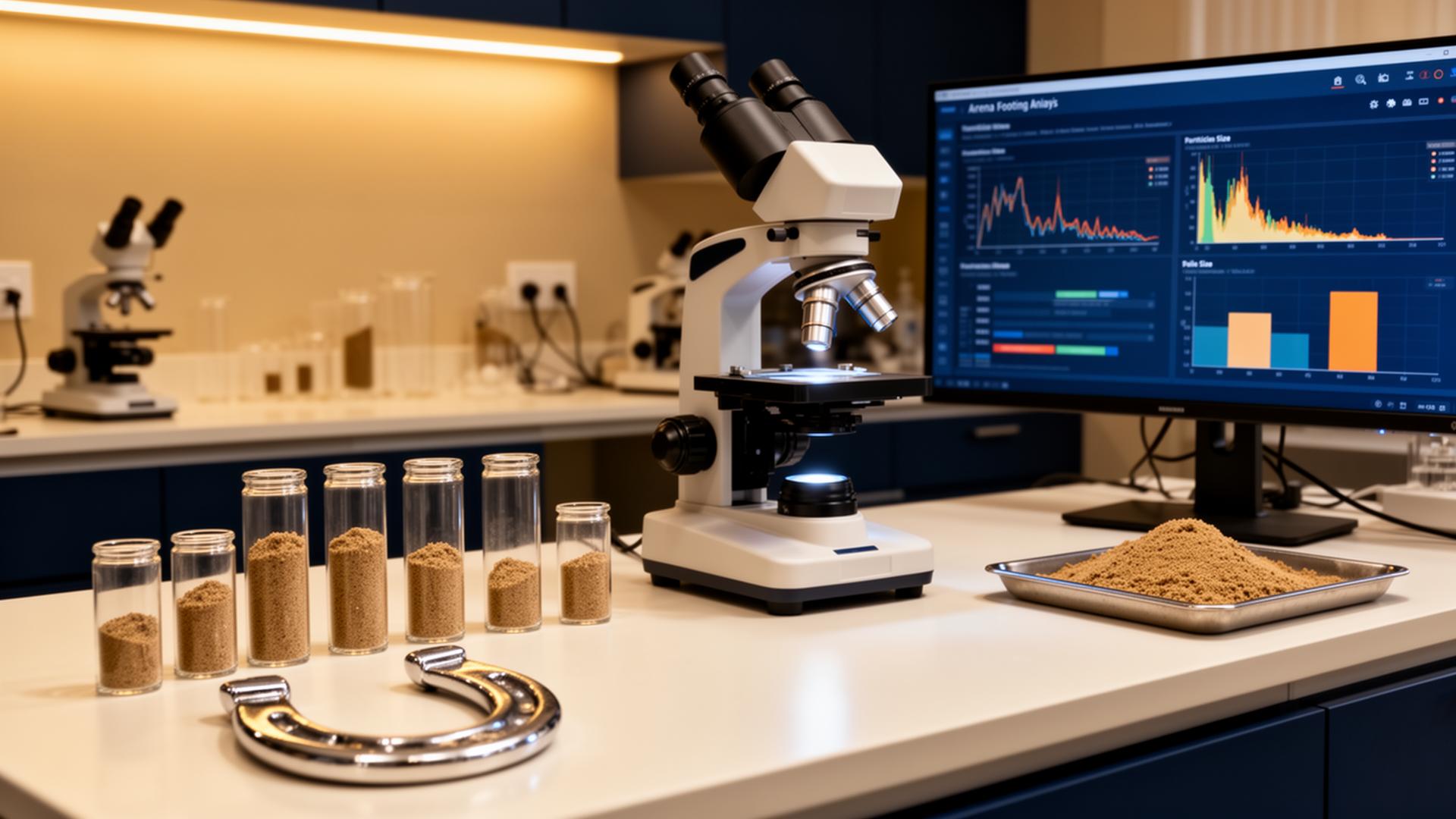 ArenaSpec laboratory analysis with sand samples and digital diagnostics
