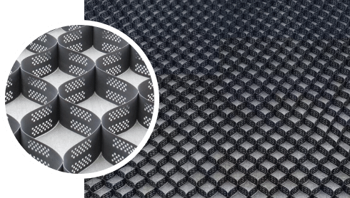 A picture of a black mesh with a pattern on it, showcasing innovative Arena Footing Solutions. A picture of a black mesh with a pattern on it, showcasing innovative Arena Footing Solutions.