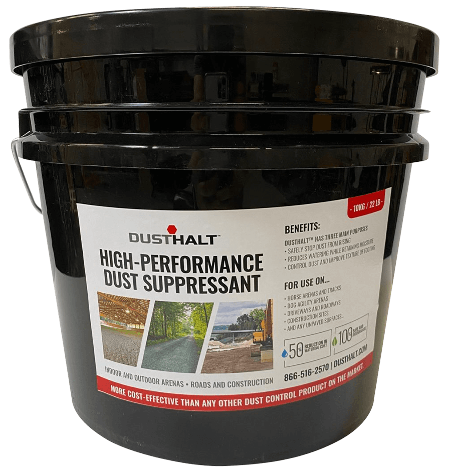 A bucket of high performance dust suppressant ON SALE. A bucket of high performance dust suppressant ON SALE.