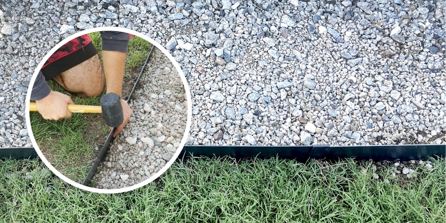 A man is laying down a plastic liner on a grassy area. A man is laying down a plastic liner on a grassy area.
