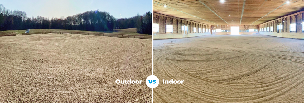 Indoor vs Outdoor Riding Arenas