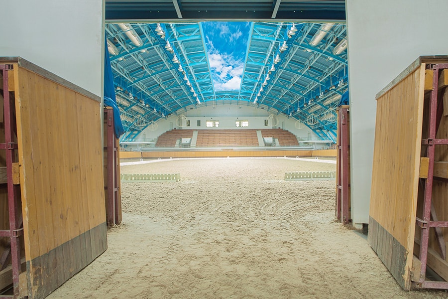 geocell for horse arena
