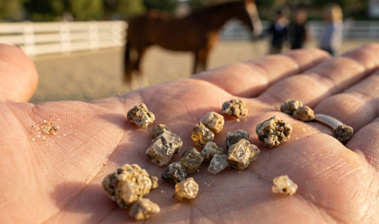 Arabian Horse Footing: The Complete Guide to Protecting Performance Across Every Discipline 2 Close-up of angular sub-angular arena sand grains showing texture for equestrian footing